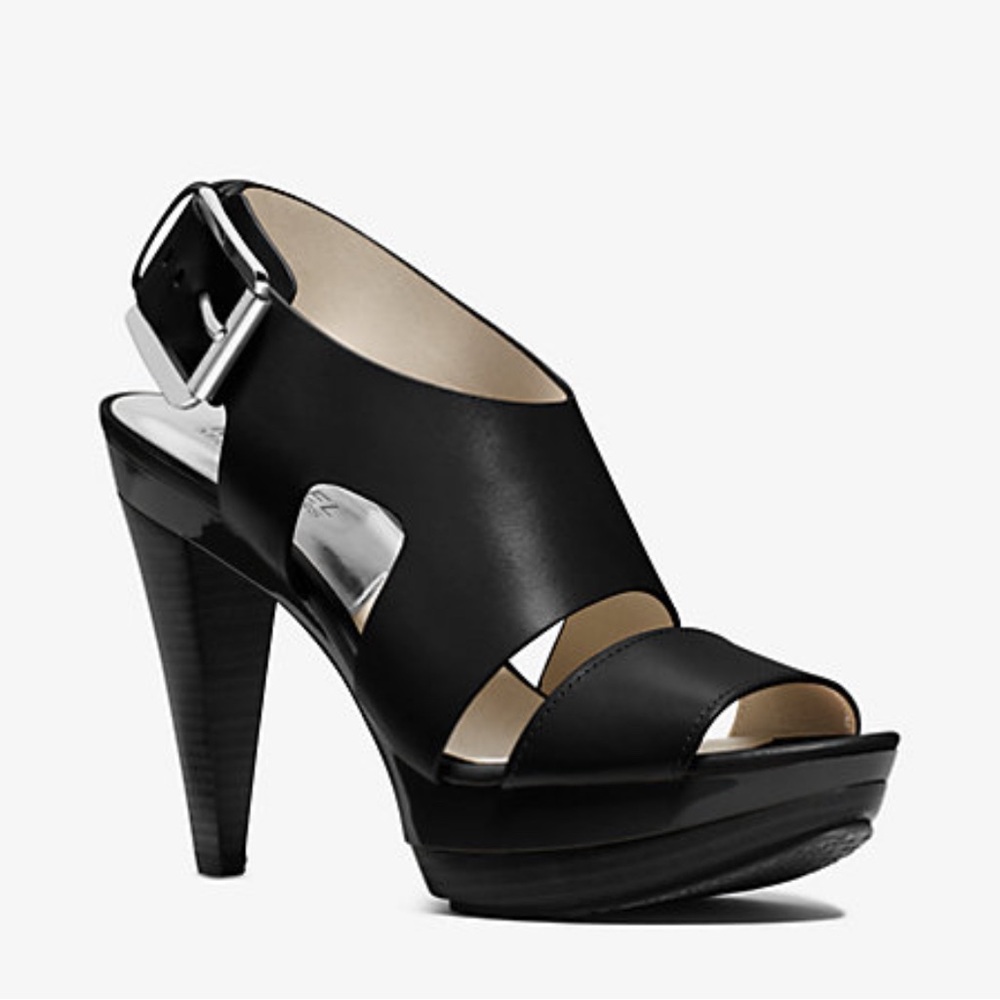 Michael Kors Carla Leather Platform Sandal